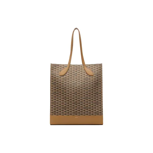 BALLY Pennant-print Faux-leather Tote Bag