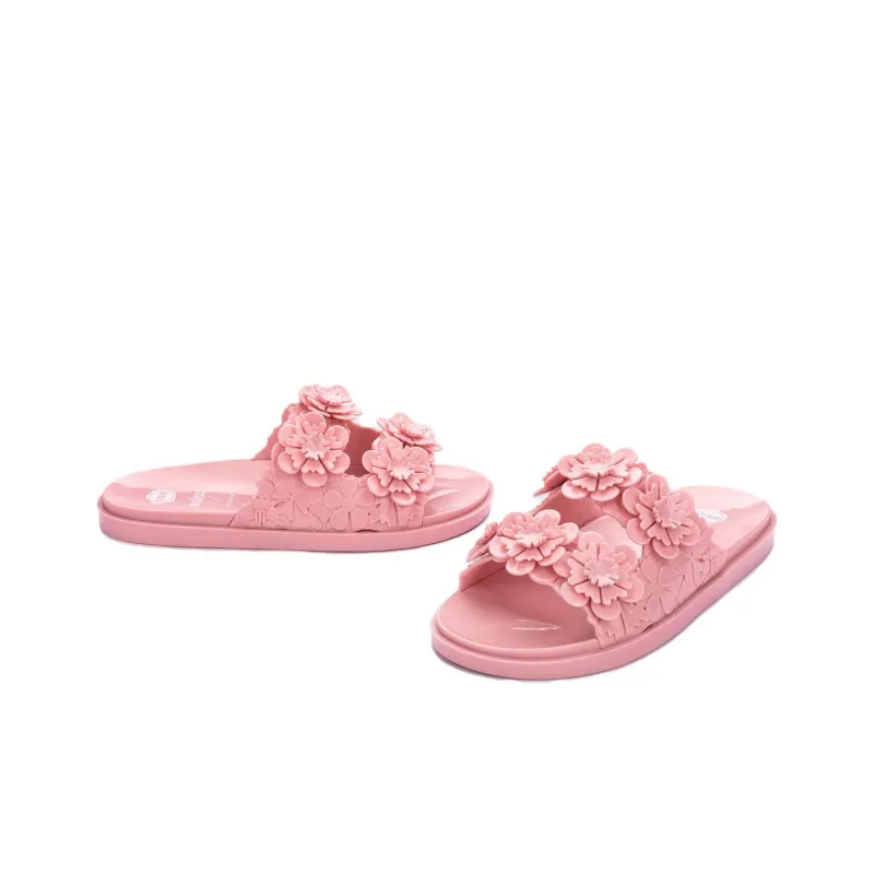 Melissa Slide Slippers Women's Black/Beige Brown/Purple/Pink/Green-19
