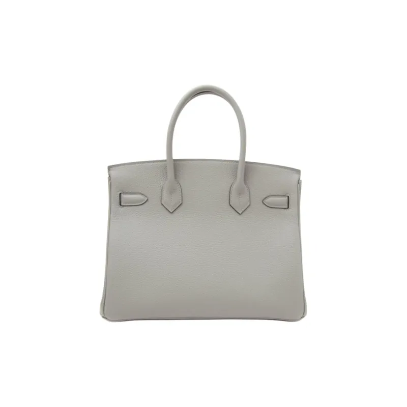 HERMES Birkin Togo Calfskin Birkin Bag Handbags Regular Women's 4Z Gris Mouette Gull Gray-2