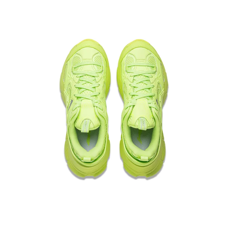 LiNing Star Cushioning Anti-Slip Wear-Resistant Breathable Height Increasing Low-Top Running Shoes Men's Green-3