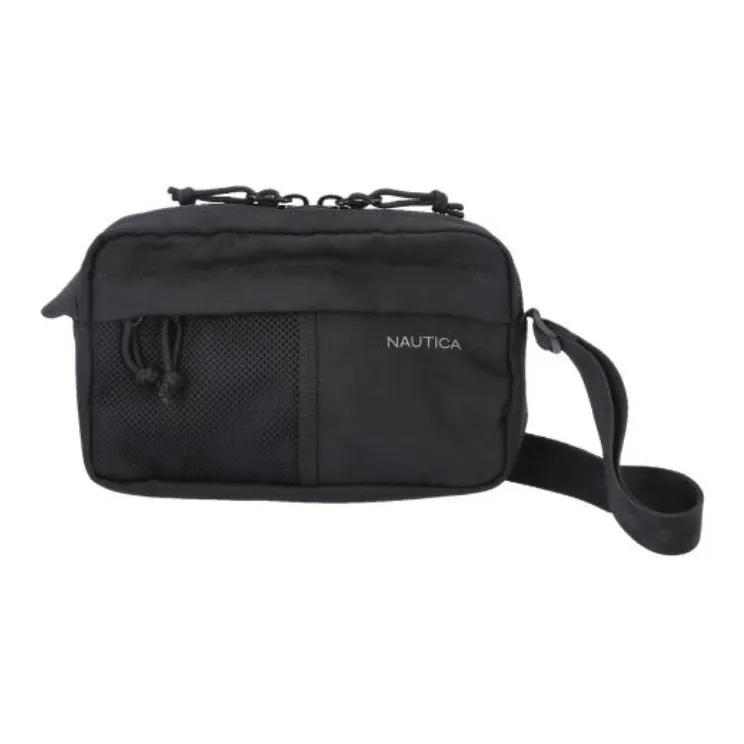 NAUTICA Nylon Crossbody Bag, Shoulder Bag Trumpets Unisex Black-0