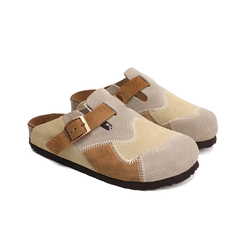 Khadgar Rubber Sole, Cork Sole, EVA Sole Slip Resistant Closed Toe Slippers Unisex-1