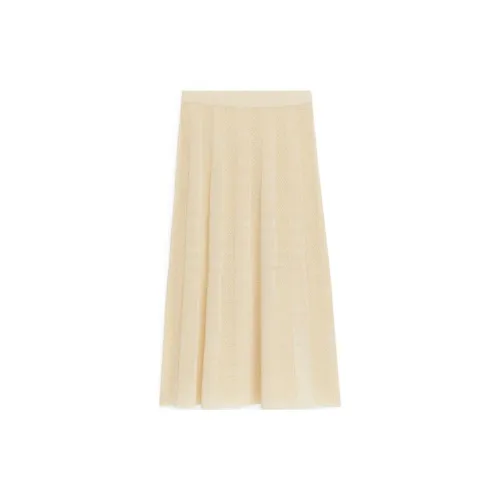 ARKET Casual Long Skirts Women's Cream