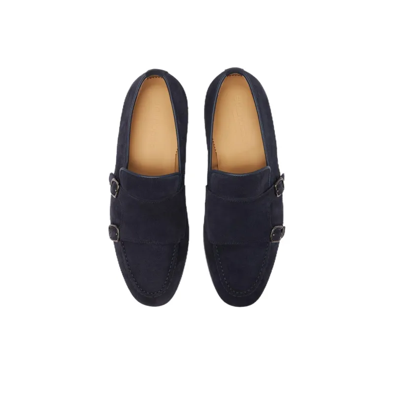 SCAROSSO Ernesto Buckle Detailed Almond Toe Loafers-3