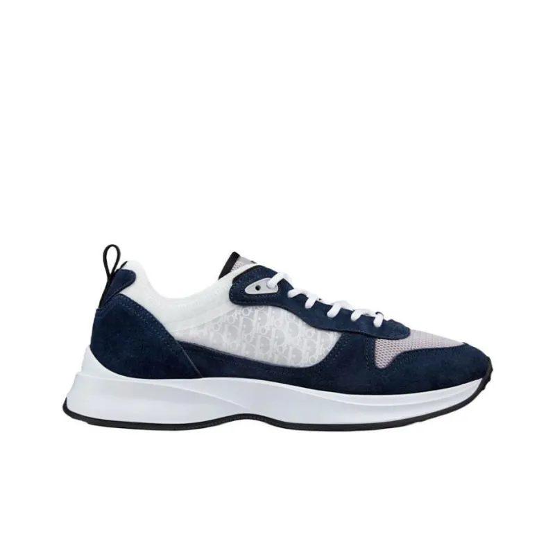 DIOR B25 Runner Navy Oblique Suede-1