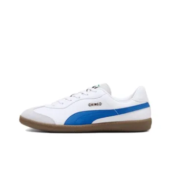 PUMA King Indoor Anti-Slip Wear-Resistant Soccer Shoes Men's Blue White