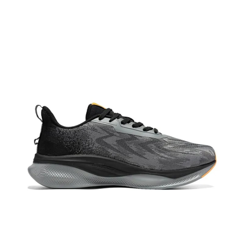 361° Anti Slip Wear Resistant Low Top Running Shoes Men's Black Orange-1