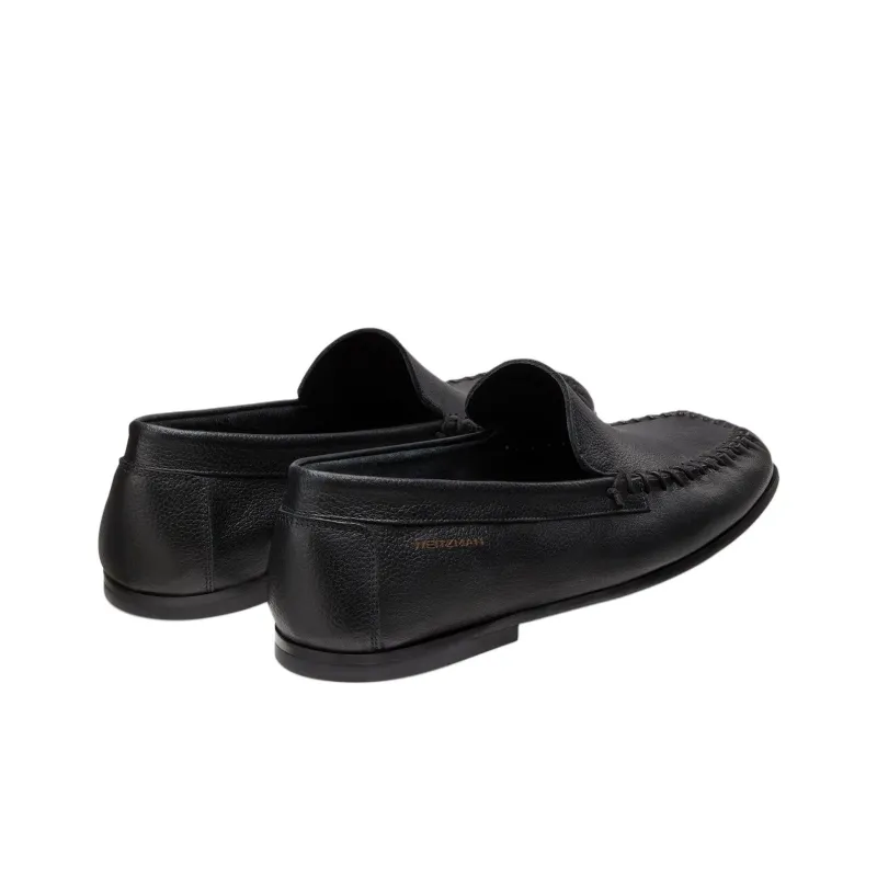 Stuart Weitzman/SW Montauk Venetian Moc Loafers Men's Black-3