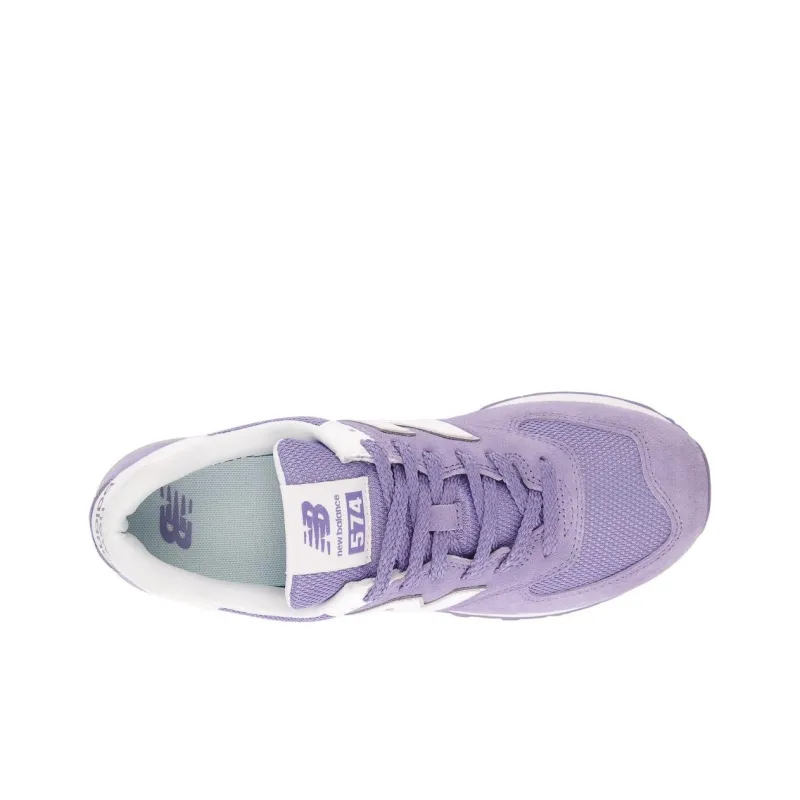 New Balance 574 Violet White-3