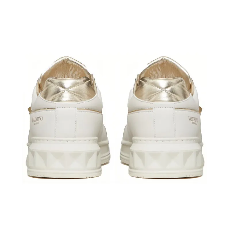 Valentino Garavani One Stud XL Leather Sneakers-4