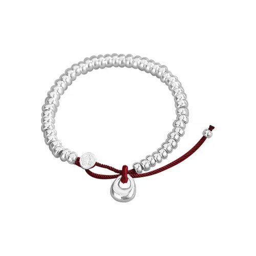 Muyan Alloy Plate Wrapped Peace Lock Beaded Bracelet Unisex