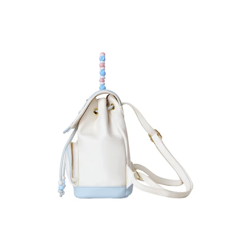 Miffy Synthetic Leather Backpack Medium Size Women's Blue/Pink-2
