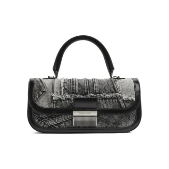 CHARLES&KEITH Fabric Crossbody Bag Regular Women's Noir Black