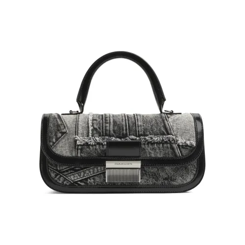CHARLES&KEITH Fabric Crossbody Bag Regular Women's Noir Black
