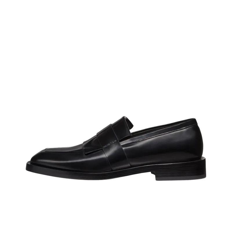 Stuart Weitzman/SW Royce Kiltie Loafers Men's Black-0