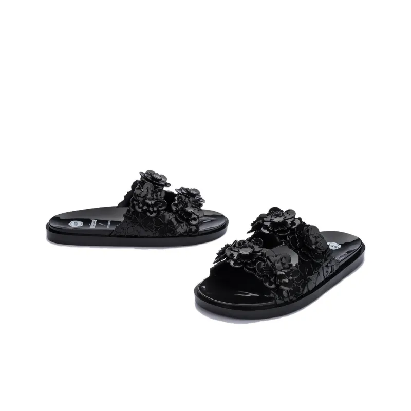 Melissa Slide Slippers Women's Black/Beige Brown/Purple/Pink/Green-3