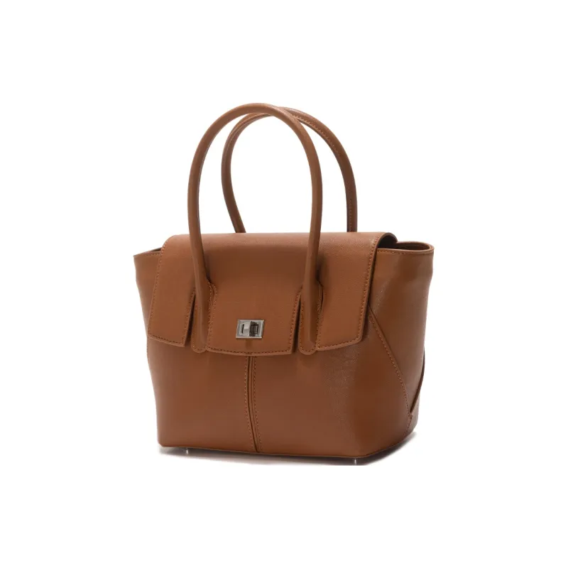 GXFMOD Genuine Leather One Shoulder Handbag Regular Women's Brown-4