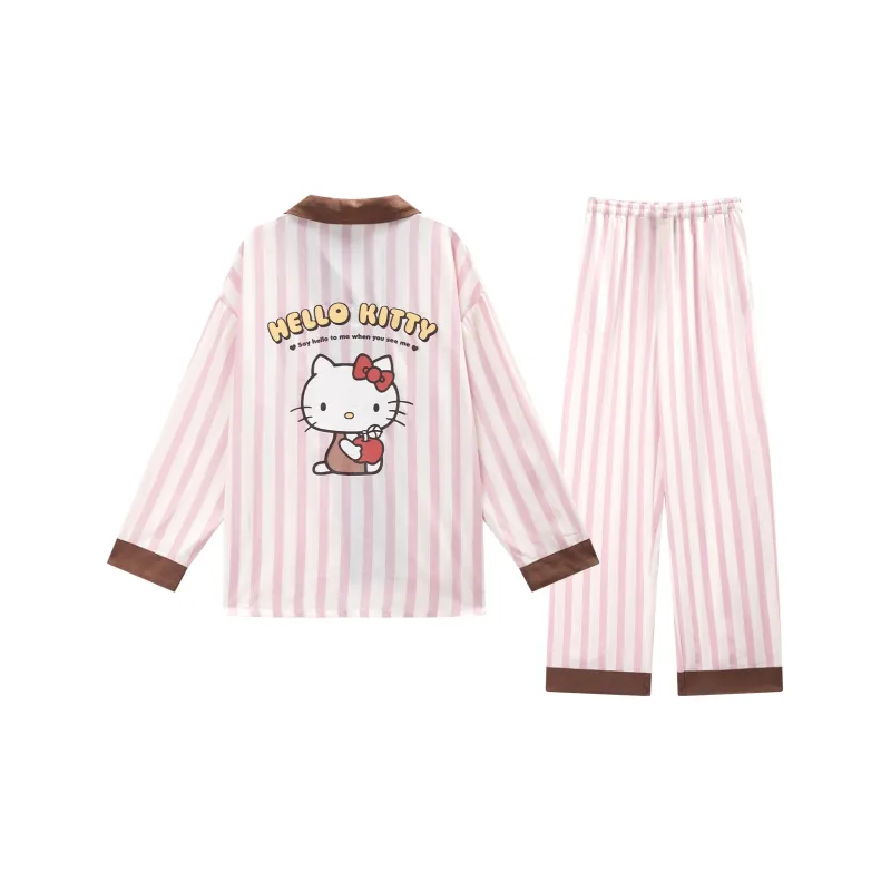 GUKOO x Hello Kitty Pajama Set Women's Apricot Blossom Pink-0