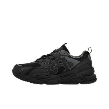 PLEIN SPORT Slip Resistant Low Top Casual Shoes Unisex Black