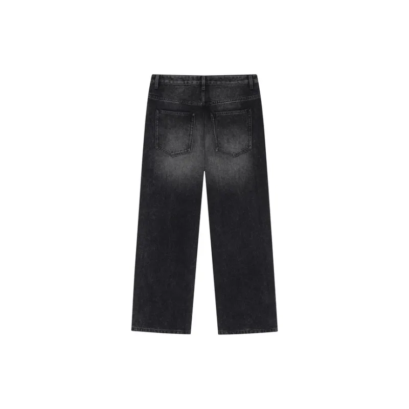 Nice Rice Jeans Unisex Washed Black-1