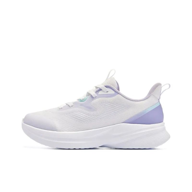QIAODAN Abrasion Resistant, Breathable, Lightweight Low Top Running Shoes Women's White Purple-0