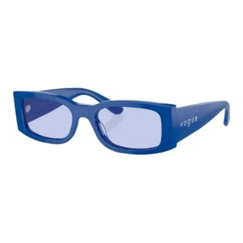 VOGUE Acetate Rectangular Sunglasses Unisex Blue