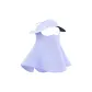 Extended Length Neck Protection Style-Ice Blue Purple