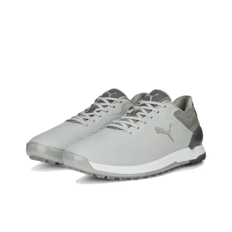 PUMA ProAdapt Alphacat Waterproof And Lightweight Low Top Golf Shoes Men's Gray-2