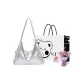 Silver+Exclusive Shopping Bag+Greeting Card+Dried Flower