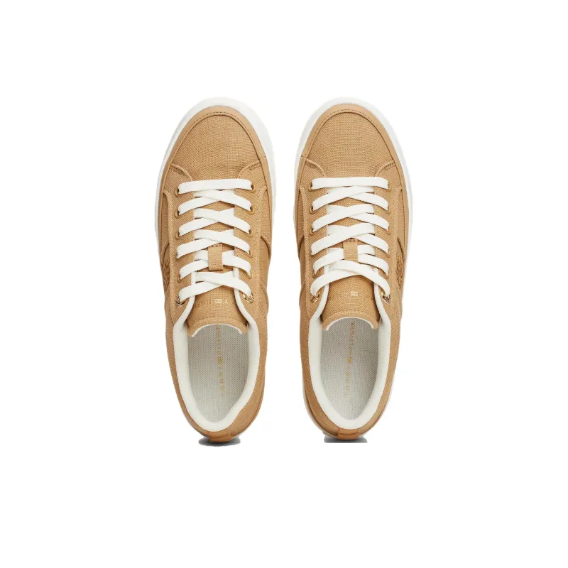 Tommy Hilfiger Slip Resistant Low Top Skateboard Shoes Women's Yellow-4