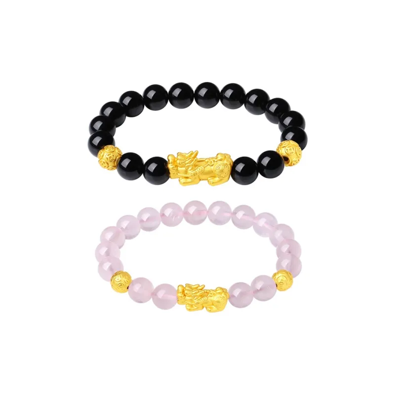 Red All Year Round Obsidian Jade Bracelets Unisex-12