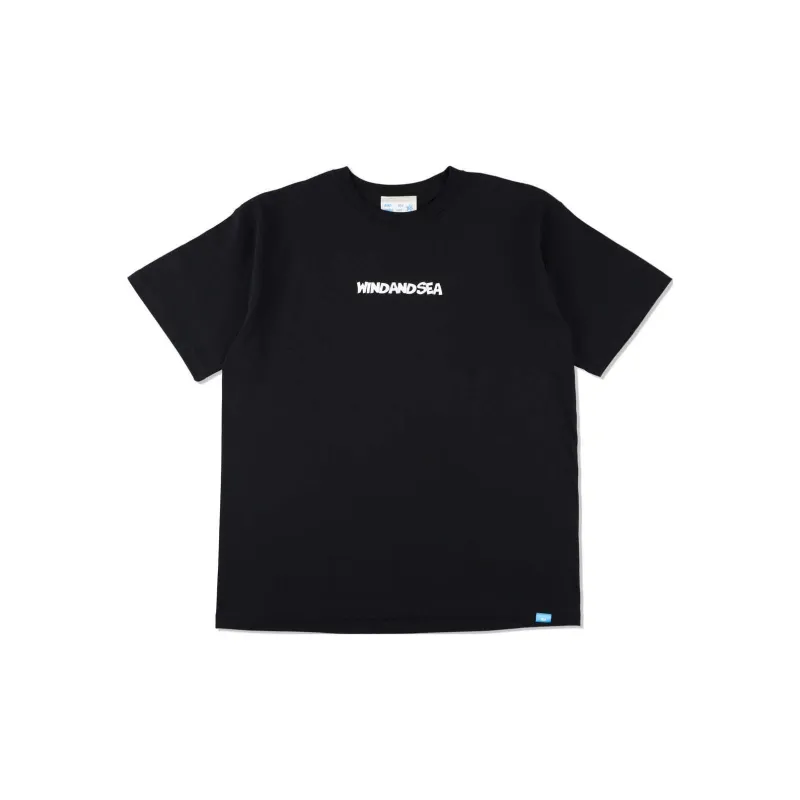 The Smurfs X WIND AND SEA Blue Elf Co-branded Edition T-Shirts Unisex Black-1