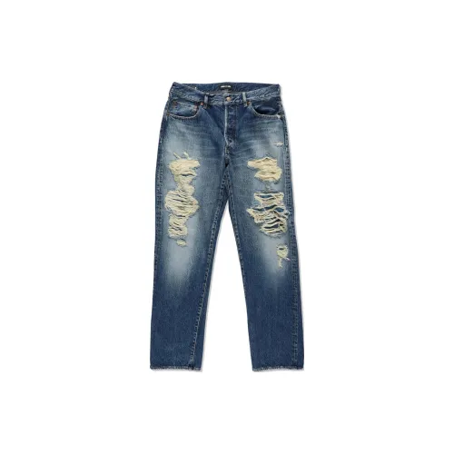 WIND AND SEA MINEDENIM Co-branded Edition Jeans Unisex Blue