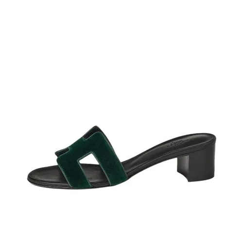 HERMES Oasis Slide Slippers Women's Green