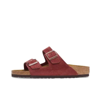 Birkenstock Arizona Slide Slippers Women's Red Narrow Fit