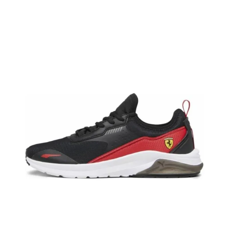 PUMA Ferrari Electron E Anti-Slip Wear-Resistant Low-Top Casual Shoes Men's Black-0