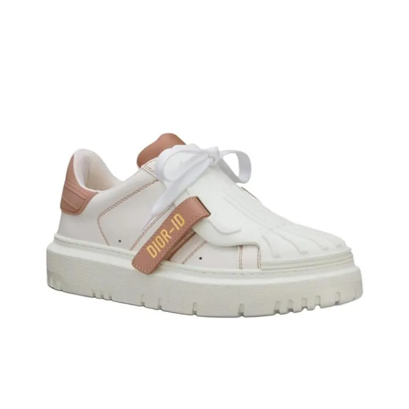 DIOR Dior-ID Low-Top Stylish Skateboarding Shoes Women's Milk Tea Beige-2