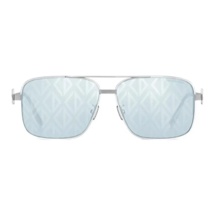 DIOR Metal Aviator Sunglasses Men's Silver-1