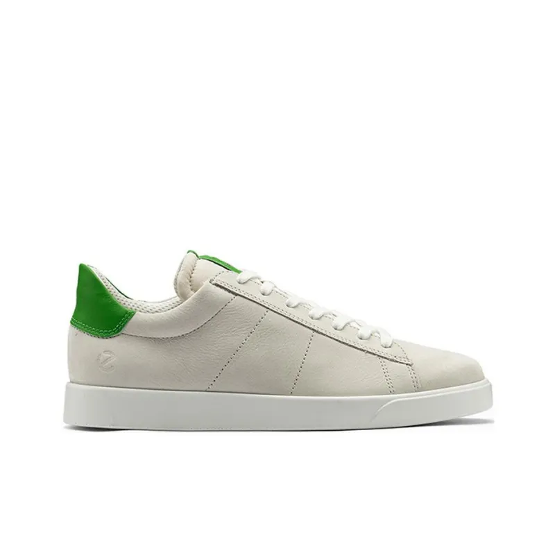 Ecco Street Light Series Abrasion-Resistant Low-Top Skateboard Shoes Men's Gray Green-1