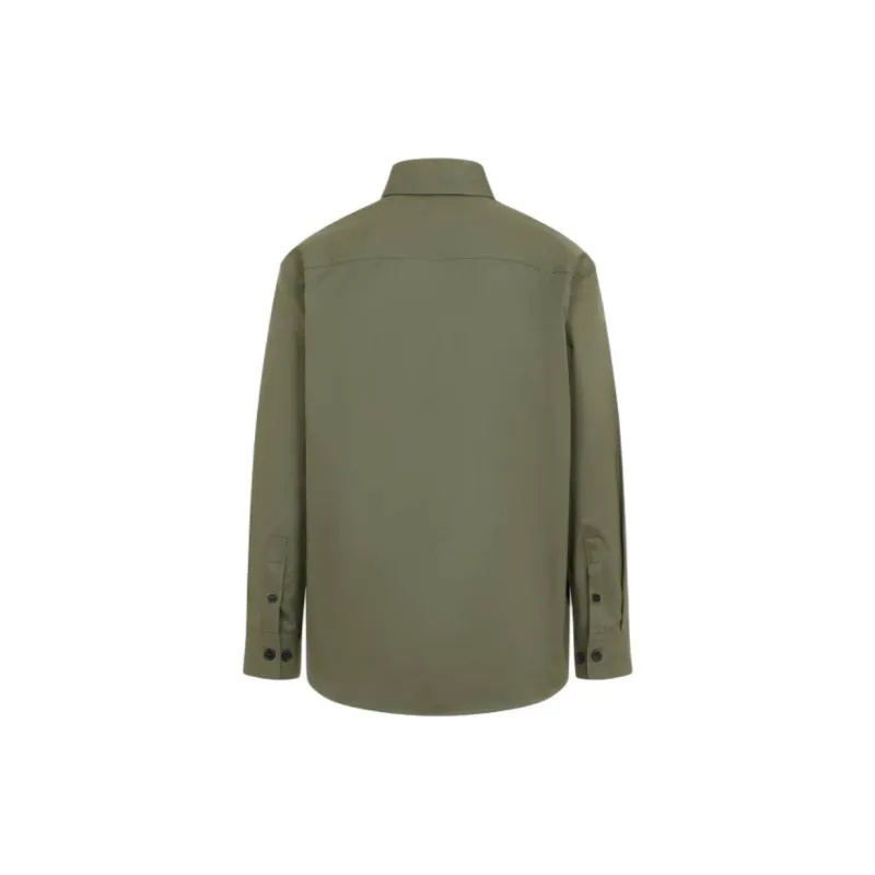 OFF WHITE Logo Embroidered Long Sleeved Shirt-1