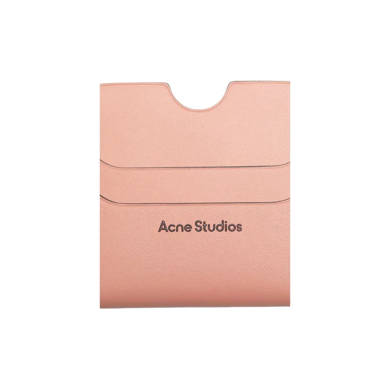 Acne Studios Calfskin Card Holder Regular Women's Pink-4