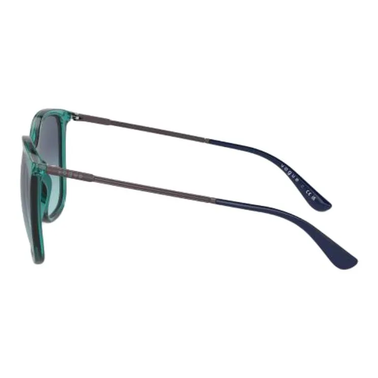 VOGUE Metal Nylon Square Sunglasses Unisex Green-2