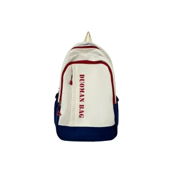 BAODIDAISHU Nylon Backpack Large Size Unisex White/Gray/Black/Blue/Pink