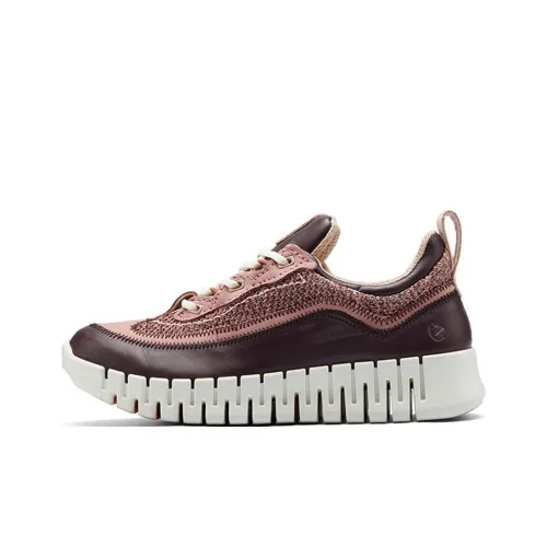 Ecco Wear-Resistant Low-Top Casual Shoes Women's Pink