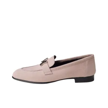 HERMES Paris Loafers Women's Pink