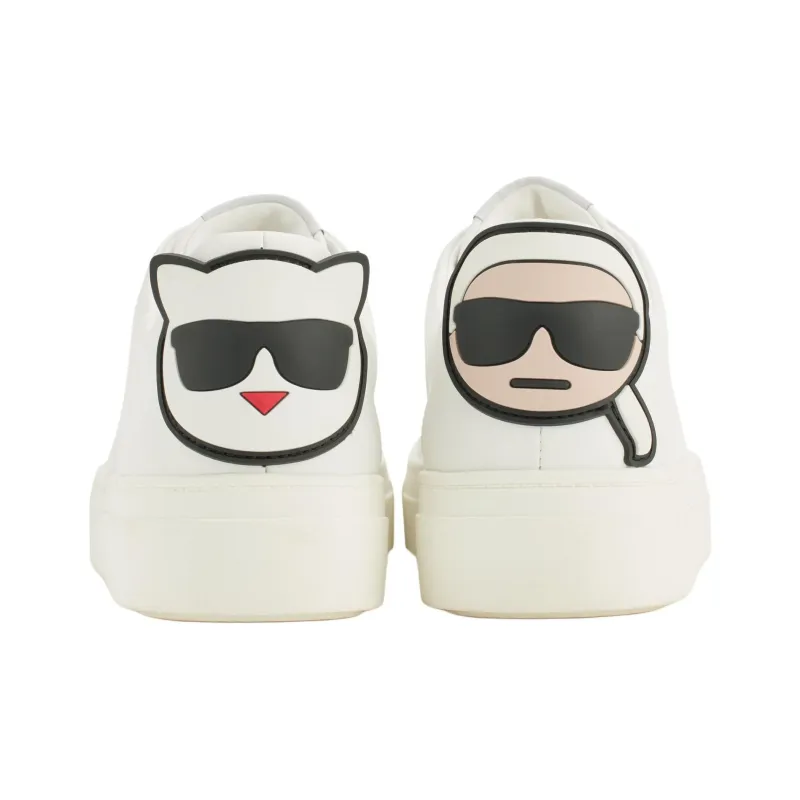 KARL LAGERFELD Chella Low Top Skateboard Shoes Women's White-5