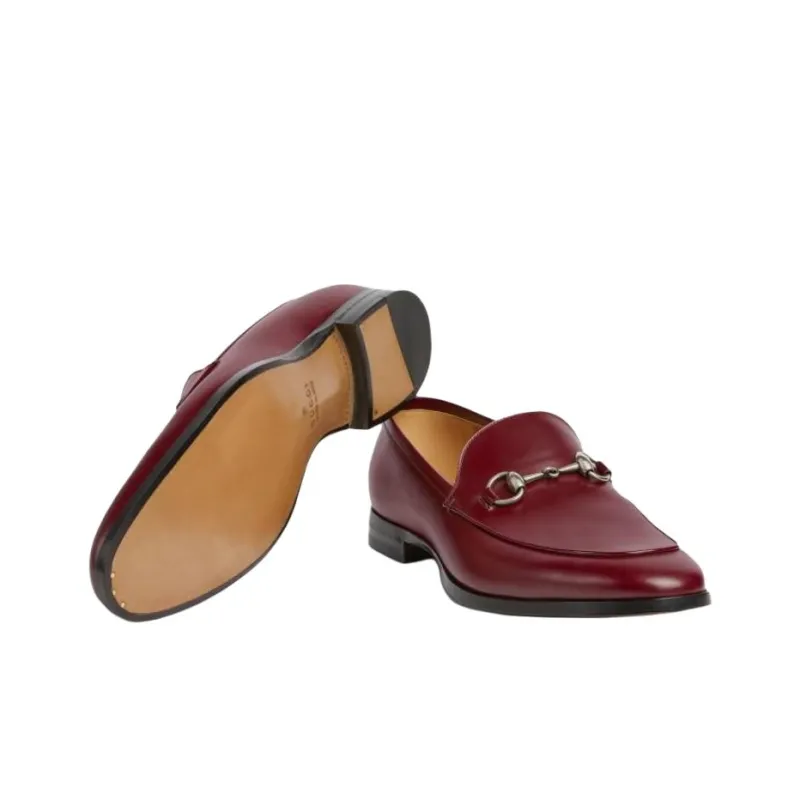 GUCCI Horsebit Loafers Men Red-5