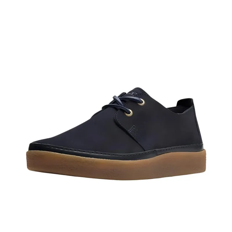 Clarks Cushioning Low Top Skateboard Shoes Men's Navy-2