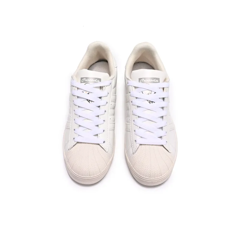 Guci Tianlun Slip Resistant Low Top Skateboard Shoes Women's White-19