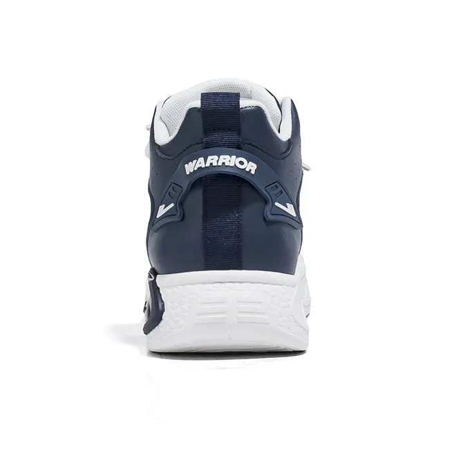 Warrior Cushioned Wear Resistant Height Increasing Mid Top Running Shoes Men's Dark Blue White-3